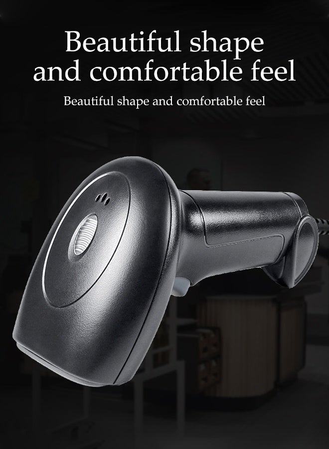 DUNISO Wireless 2D QR Barcode Scanner,Wired Handheld Bar,1D 2D Code Imager Reader,Plug and Play,Anti Shock and Anti Fall,for Laptops, Computers, Cashier, POS - Image 5